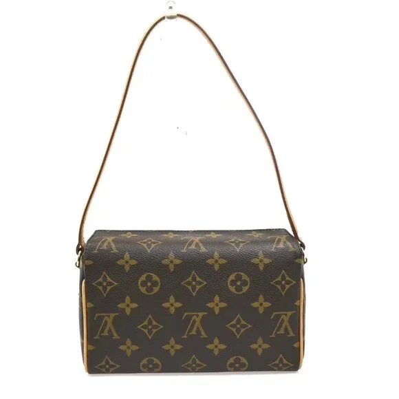 LOUIS VUITTON Recital Shoulder Hand Bag Monogram Leather Brown M51900 50ZA120 - Picture 3 of 15